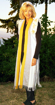 Felted Alpaca Hat and Epaulets & Alpaca Panel Coat